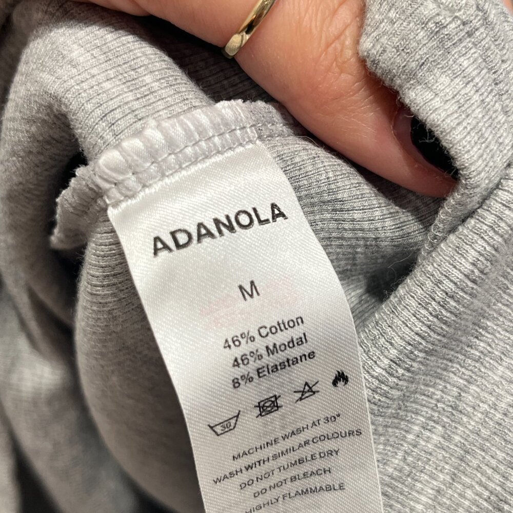 Adanola Rib Racer Mini Dress - Gray - Picture 6 of 6